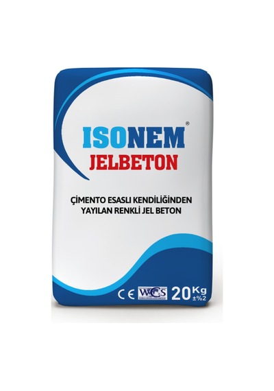 Jel Beton 20 Kg Çatlama Ve Büzülmelere Karşı Dayanıklı Mavi