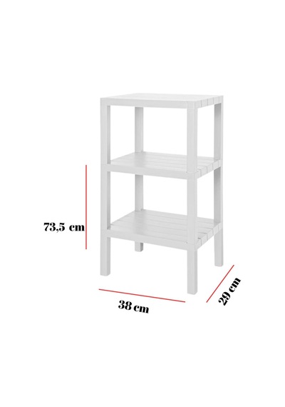 3 Katlı Beyaz Raf Kitaplık & Banyo Düzenleyicisi 73,5 Cm-brns0048 Çok Renkli 3 Katlı Beyaz Raf Kitaplık & Banyo Düzenleyicisi 73,5 Cm-brns0048 Çok Renkli