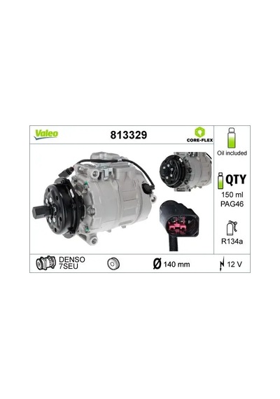 Valeo 813329 Klima Kompresoru 3d0820805b 3d0820805e 3d0820805g