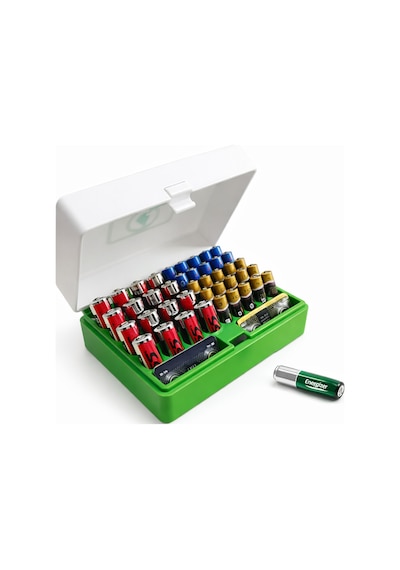 Pil Saklama Kutusu Aa Aaa 9v Pil Organizer Kutusu Düzenleyici Pil Kutusu Kapaklı Pil Box