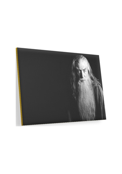 Cakasepetim Yüzüklerin Efendisi Gandalf Karanlık Arka Plan Ahşap Mdf Tablo