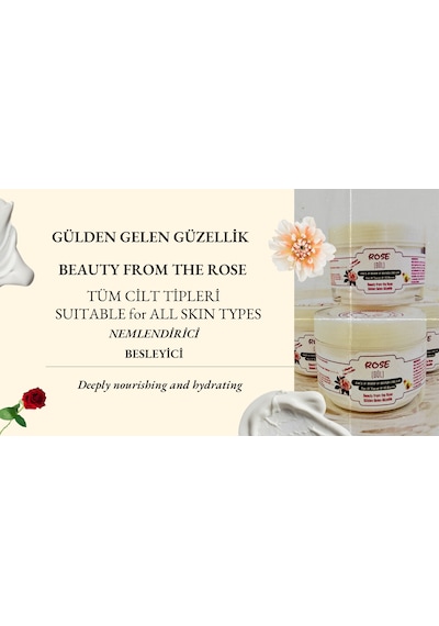 Secille Natural Organic Gül Özlü Yüz Vücut ve El Kremi 100 ML