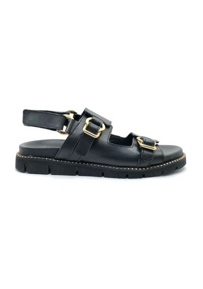 Venüs Lagos Hakiki Deri Comfort Ortopedik Kadın Sandalet Siyah Venüs Lagos Hakiki Deri Comfort Ortopedik Kadın Sandalet Siyah