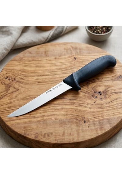 Pirge Butcher&apos S Germany Sıyırma Bıçağı Kıvrık Sert 15 Cm Siyah