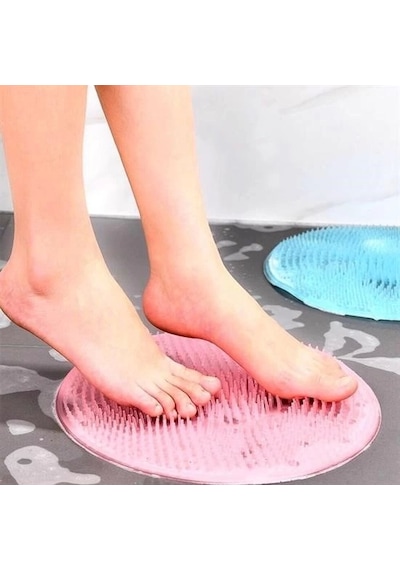 Silikon Fırçalı Banyo Masaj Matı Ve Ayaklar İçin Topuk Masaj Paspası Diğer
