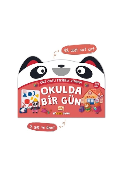 Okulda Bir Gün - Cırt Cırtlı Etkinlik Kitabım - Ayşenur K. Peltek - Bi Kutu Oyun Yayınevi