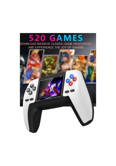 Renkli Ekranlı 520 Nostalji Oyunlu Gaming Kablosuz Gamepad Oyun Kolu Atari Tv Uyumlu Game Stick Beyaz - 646695793