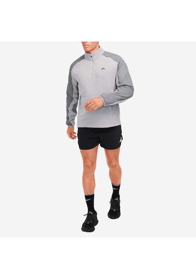 Nike Trail Polartec 1/4-zip Fleece Running Long-sleeve Erkek Sweatshırt-sportxoutlet Gri