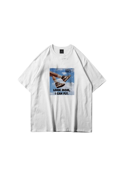 Tarzsokak Unisex I Can Fly Air Beyaz Tshirt Beyaz