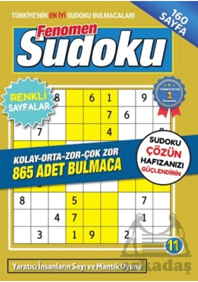 Fenomen Sudoku 11 Maxi Yayıncılık Ciltli