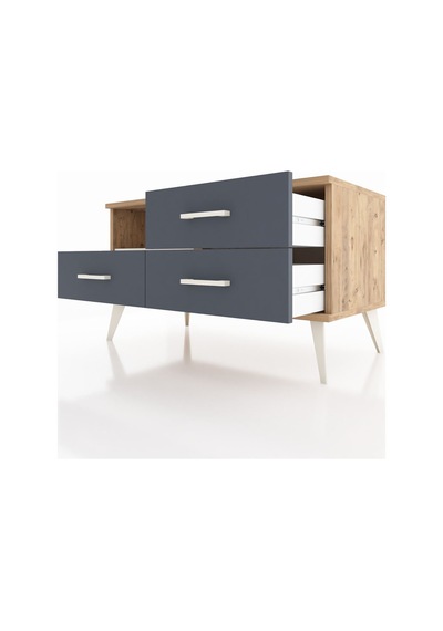 Hyperion Şifonyer Tek Raflı 3 Çekmeceli 88x44x48 Çam-aytaşı/antrasit Aytaşı/antrasit Hyperion Şifonyer Tek Raflı 3 Çekmeceli 88x44x48 Çam-aytaşı/antrasit Aytaşı/antrasit