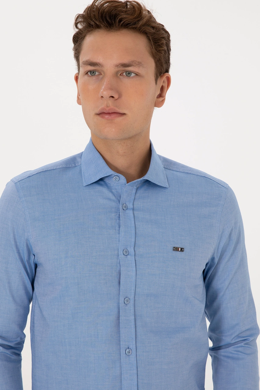 U.s. Polo Assn. Erkek Koyu Mavi Gömlek Basic 50307673-vr032 Koyu Mavi