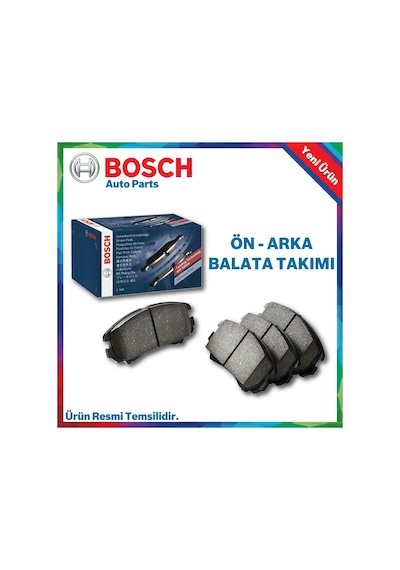 Toyota Corolla Uyumlu Auris Bosch Ön Arka Fren Balata Takımı 2013 -  2018