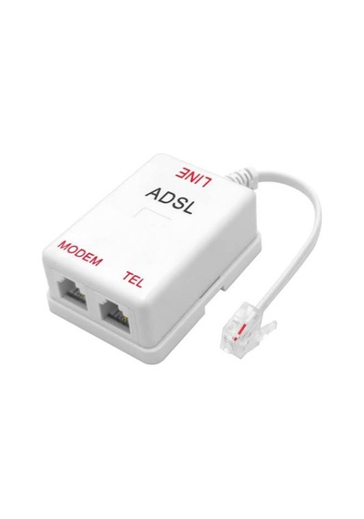 Afn008 Adsl Splitter - Modem Ve Telefon Sinyal Ayırıcı Filtre