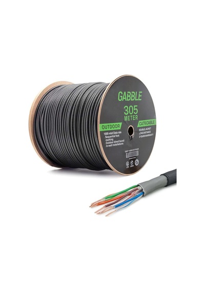 GABBLE GAB-CD305 CAT6 Kablo Dış Mekan 24AWG 0.48 MM 305 MT Gabble