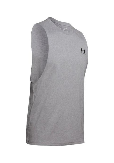 Under Armour Left Chest Cut Off Erkek Atlet 1329286-035 Gri