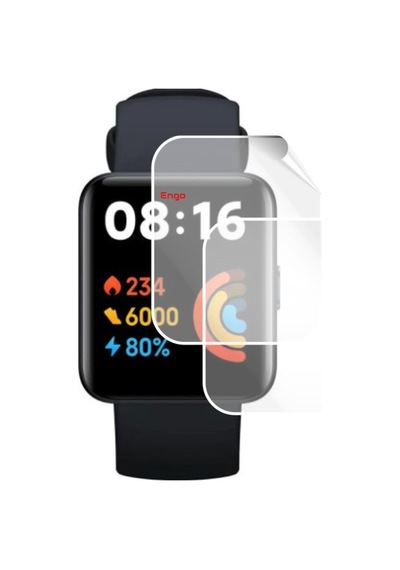 Xiaomi Redmi Watch 2 Lite Ekran Koruyucu Tam Kaplama Tpu Film 2 Adet