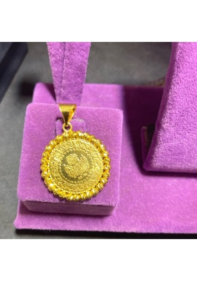 22 Ayar Altın Kolye Çeyrekli Kolye Ucu 3.67gr - Z00075