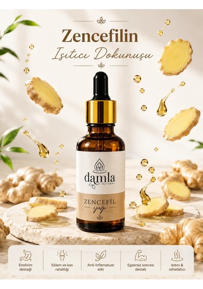 Biodamla Natural Zencefil Yağı 20 Ml