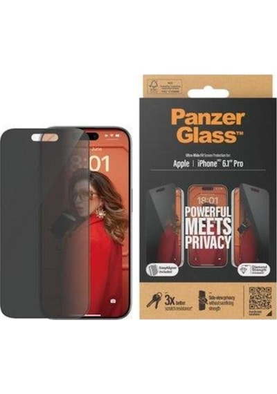 Panzerglass Apple iPhone 15 Pro Uyumlu Uwf Privacy Wa, Ekran Koruyucu
