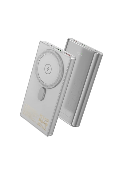Hoco. Q22 Taurus 22.5w Pd 20w Magsafe Dijital Ekranlı Powerbank - Gri Gri