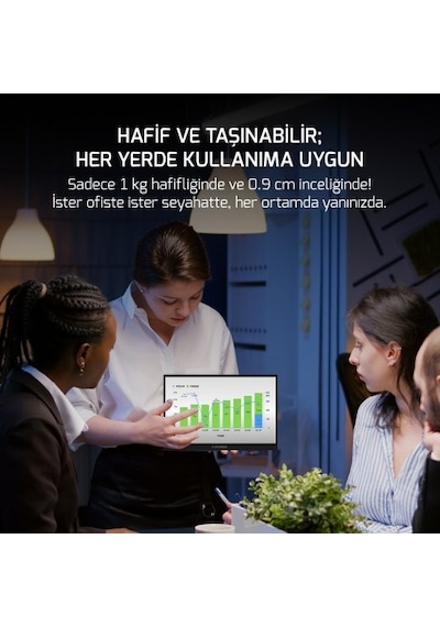 Ezcool Lite E15 15.6" 4 MS 60 Hz 15,6" Full HD Taşınabilir Monitör