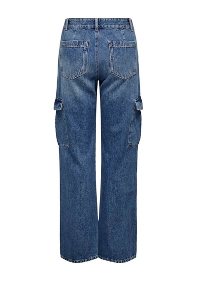 Only Onljune High Waisted Kadın Denim Pantolon 15315740 Mavi
