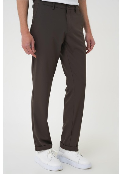 Efor Comfort Fit Beli Lastikli Toprak Jogger Pantolon P 1185 TOPRAK