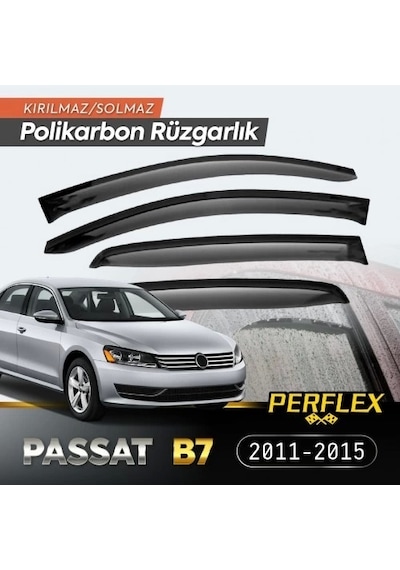 Vw Passat B7 2011-2015 Cam Rüzgarlığı V2 Düz Sol Ve Sağ