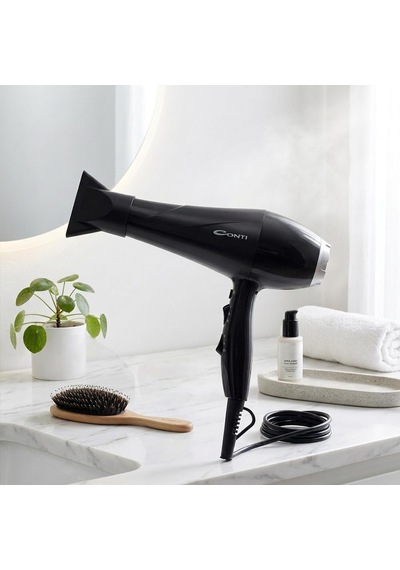 Conti Chd-125 Karayel Saç Kurutma Makinesi 2200w Ac Motor, 3 Kademe Isı Ayarı, 2 Kademe Hız Ayarı, Soğuk Hava Üfleme, Seramik Termal Izgara, Dar Başlık