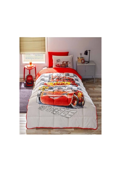 Özdilek Cars Mcquenn Sp Tek Kişilik Disney Lisanslı Lastikli Çarşaf Çocuk Uyku Seti Kırmızı