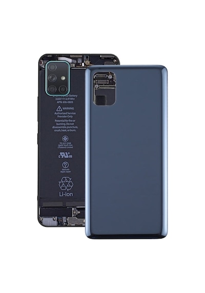 Galaxy M51 Uyumlu Arka Pil Batarya Kapağı Sm-m515f - Mavi