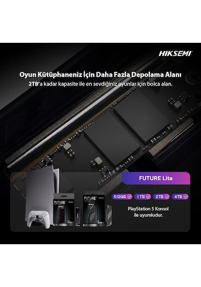 Hiksemi Future Lite 512gb Ssd, Pcle Gen 4x4, Nvme, 6320mb/s Okuma Hızı, 3111mb/s Yazma Hızı