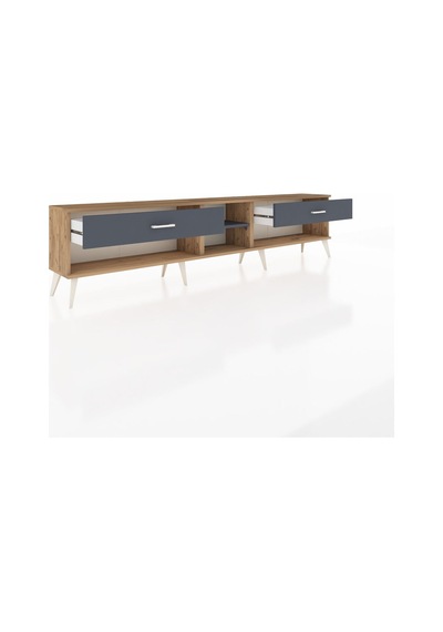 Arges Tv Ünitesi Tek Raflı 2 Çekmeceli 220x30x51 Çam-antrasit Antrasıt/antrasıt - Atlas Çam Arges Tv Ünitesi Tek Raflı 2 Çekmeceli 220x30x51 Çam-antrasit Antrasıt/antrasıt - Atlas Çam