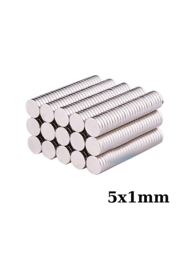 5x1mm Neodyum Güçlü Mıknatıs - Neodim Magnet