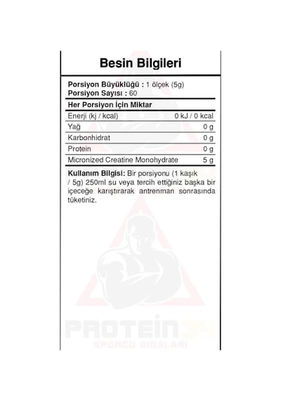Bigjoy Sports Creabig Powder 300 Gr 60 Servis Aromasız Creatine
