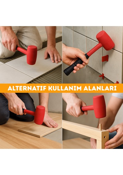 Beylini 50lik Kauçuk Tokmak Fayansçı Tokmağı Tadilat Sarı Renk