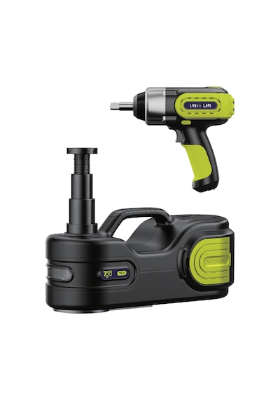 7go 5 Ton 4in1 Profesyonel Elektrikli Hidrolik Kriko Seti - 12v Ultra Lift Kaldırma + Dijital Kompre