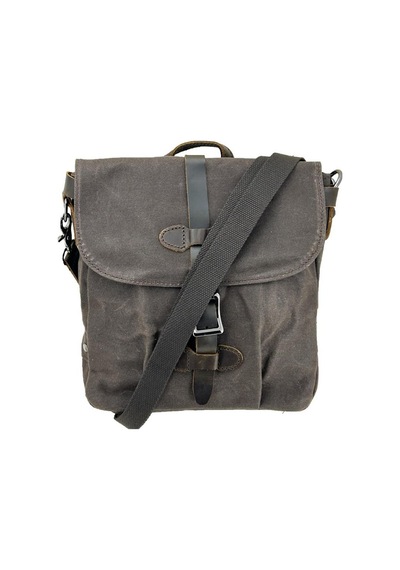 Ççs 31487 Mumlanmış Kanvas Retro Omuz Çantası Kahve Kahverengi