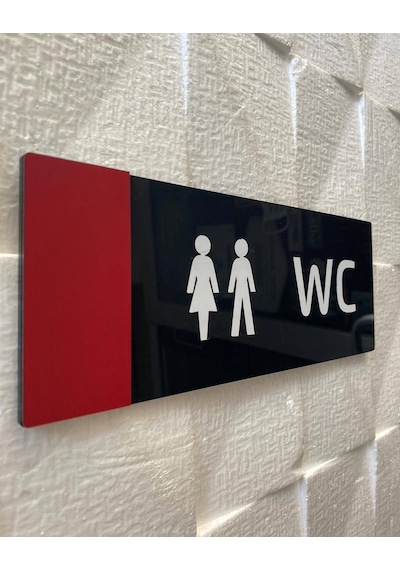 Red Line Serisi Wc Yönlendirme Tabelası