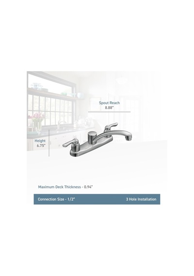 Moen 7906 Musluk, Krom, 0.5 Diğer
