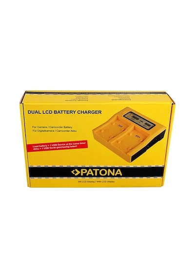 Patona İkili Lcd Ekranlı Usb Şarj Aleti Fuji Np-w235