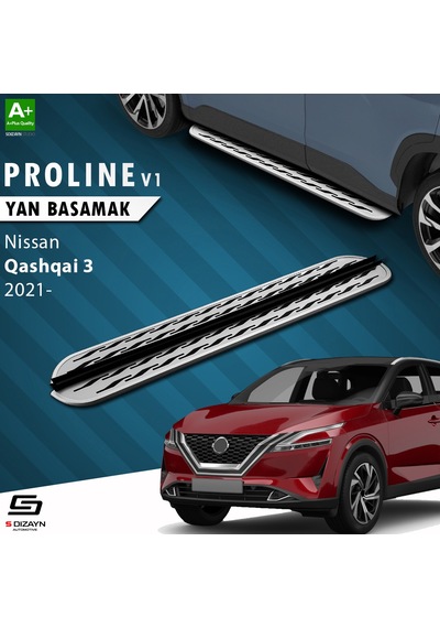 S-dizayn Nissan Qashqai 3 Oem Still Pro V2 Aluminyum Yan Basamak 173 Cm 2021 Üzeri A+ Kalite