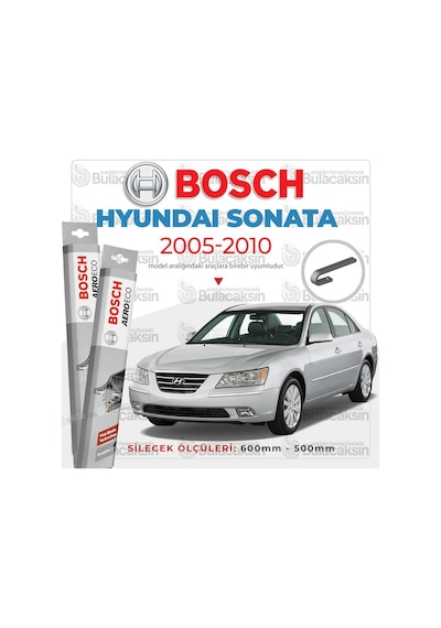 Hyundai Sonata Muz Silecek Takımı 2005-2010 Bosch Aeroeco N11.4516