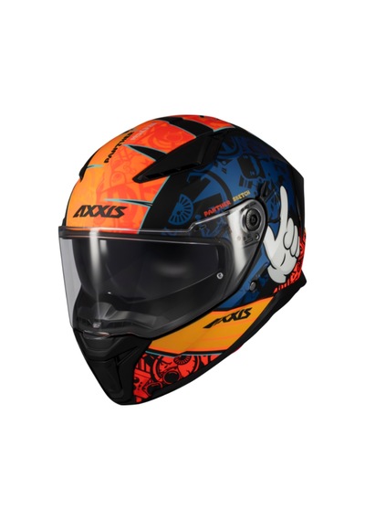 Axxis Panther Tribute Sketch Full Face Güneş Vizörlü Ece 22.06R Motosiklet Kaskı