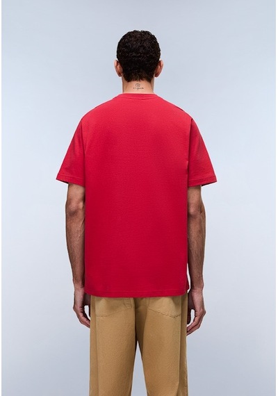 Napapijri S-box Logo Ss 1 Erkek T-shirt-31967 Kırmızı