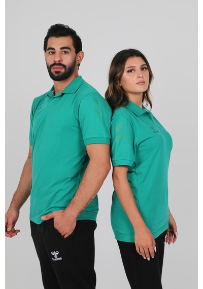 Hummel Armin Pamuklu Polo Yaka Tişört Yeşil