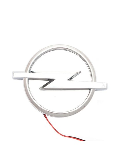 Opel 3d Işıklı Logo Arma Beyaz 13.3/10.1 Cm Led Logo Arma Opel Illuminated Vehicle Logo 3dbo