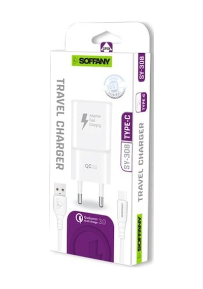 Soffany SY-308 3.0A Type-C Hızlı Şarj Seti