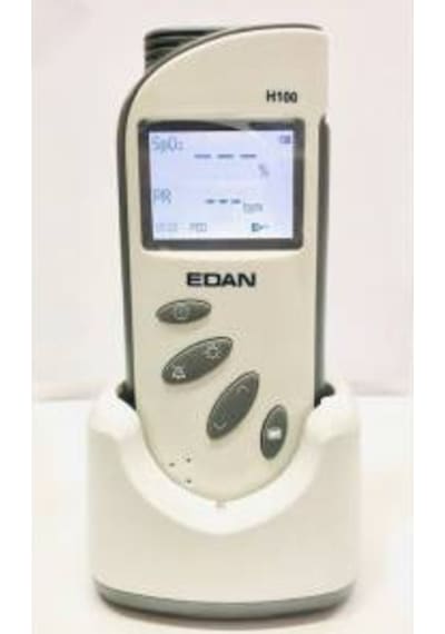 Şarjlı Edan H100B Pulse Oksimetre Cihazı Bataryalı Şarj Üniteli